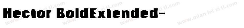 Hector BoldExtended字体转换
